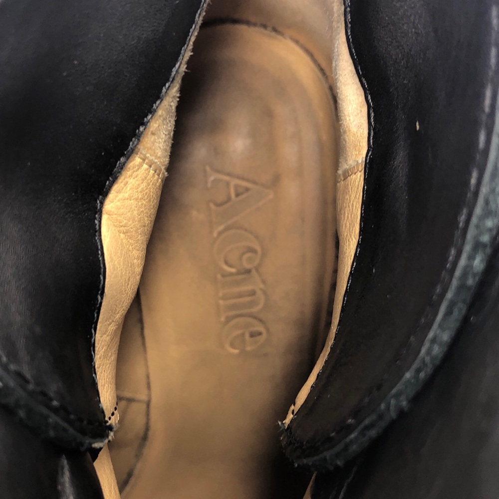 Acne Studios Cypress Black Leather Ankle Boots EUR 39 - Picture 9 of 15